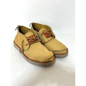 Satorisan Benirras Mid Bokhara Leather Golden Yellow Lace Up Shoes Size 38